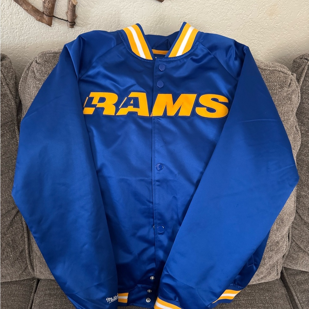 Throwback varsity blue and Yellow LA Rams Jacket